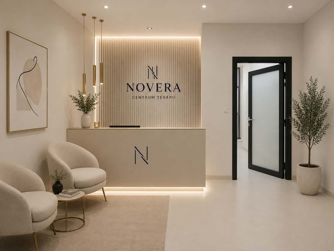 Recepcja Novera Centrum Terapii w Rzeszowie